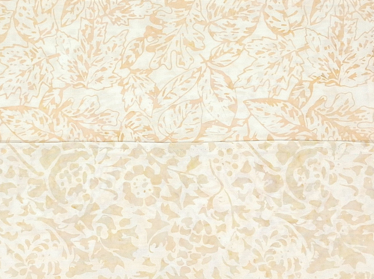 Handmade Reversible Batik Cotton Napkins Set of 4, Neutral Cream & Beige, 14x14 Cloth Dinner Napkins