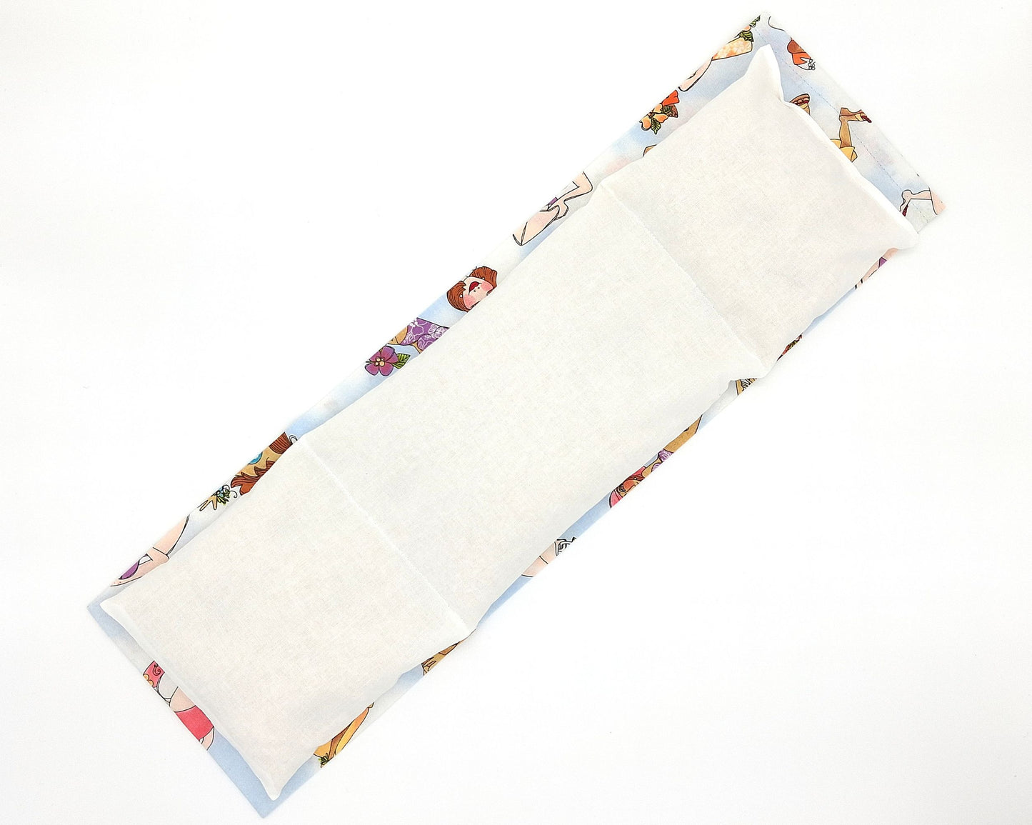 Tropical Beach Microwavable Heat Pack & Cold Pack , Removable Washable Cover, Rice Filled, Moist Heat Therapy, 18.5 x 5.75