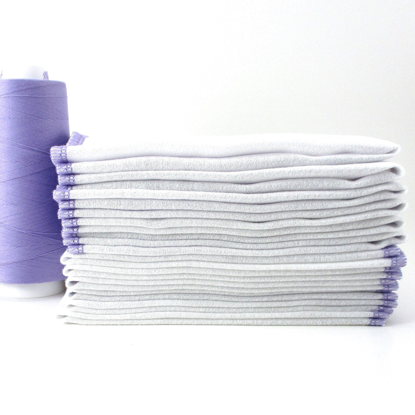 Reusable Paperless Towels, 15 Colorful Border Stitching Choices, Bird's Eye Cotton