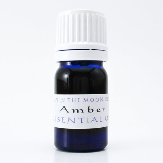 Amber Essential Oil, 100% Pure Dry Distilled, Calming & Grounding, Man in the Moon Herbs
