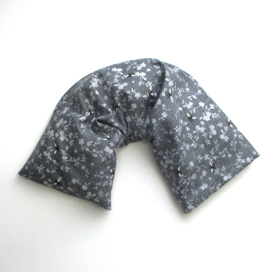 Large Microwavable Heat Pack, Bee Flannel Cover, Neck & Back Rice Therapy, Handmade Gift