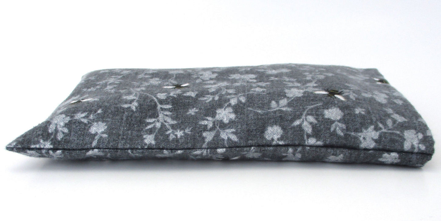 Small Microwavable Heat Pack, Bee Flannel Cover, Hot Cold Rice Therapy, Handmade Gift