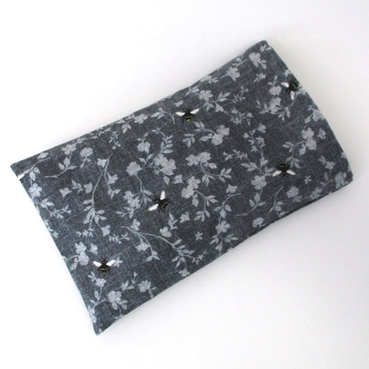 Small Microwavable Heat Pack, Bee Flannel Cover, Hot Cold Rice Therapy, Handmade Gift