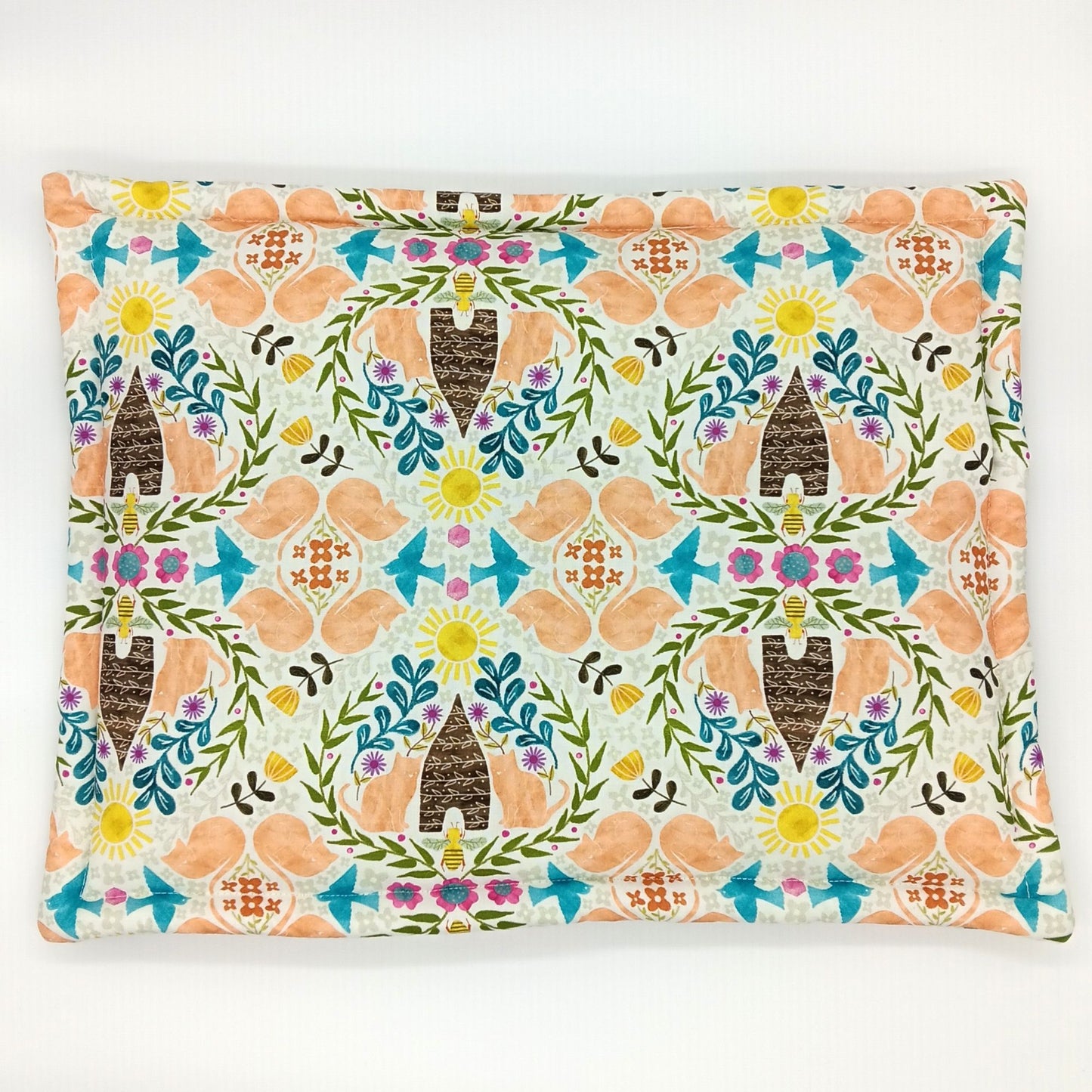 Catnip Filled Cat Mat, Beehive Garden - 14"x19"