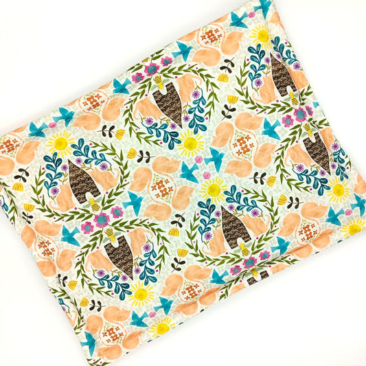 Catnip Filled Cat Mat, Beehive Garden - 14"x19"