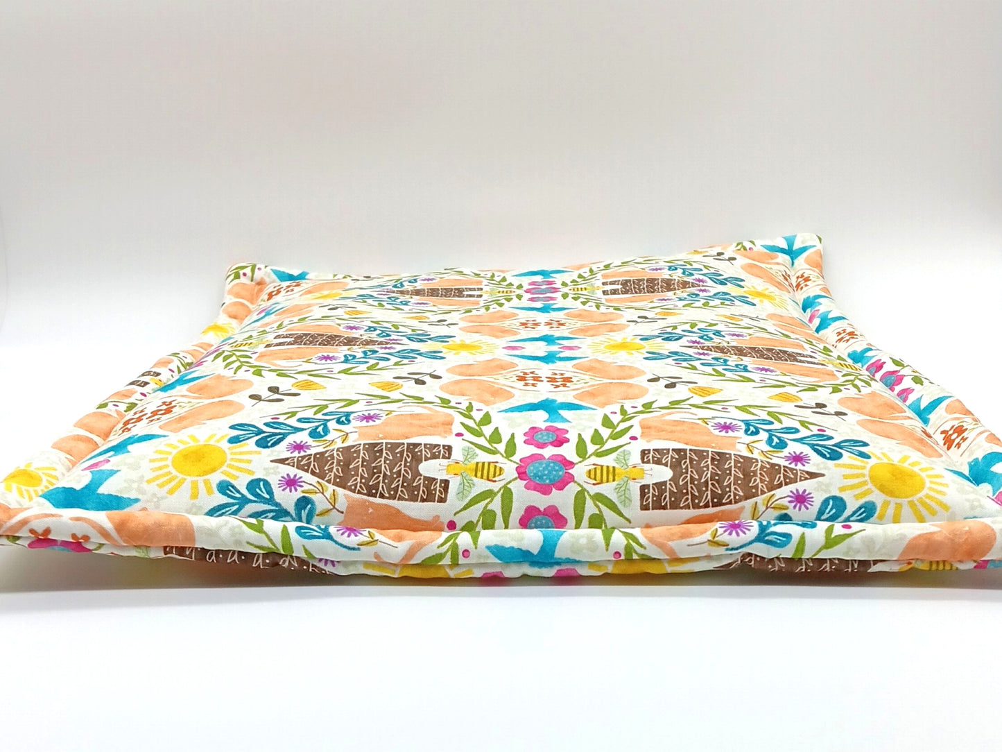 Catnip Filled Cat Mat, Beehive Garden - 14"x19"