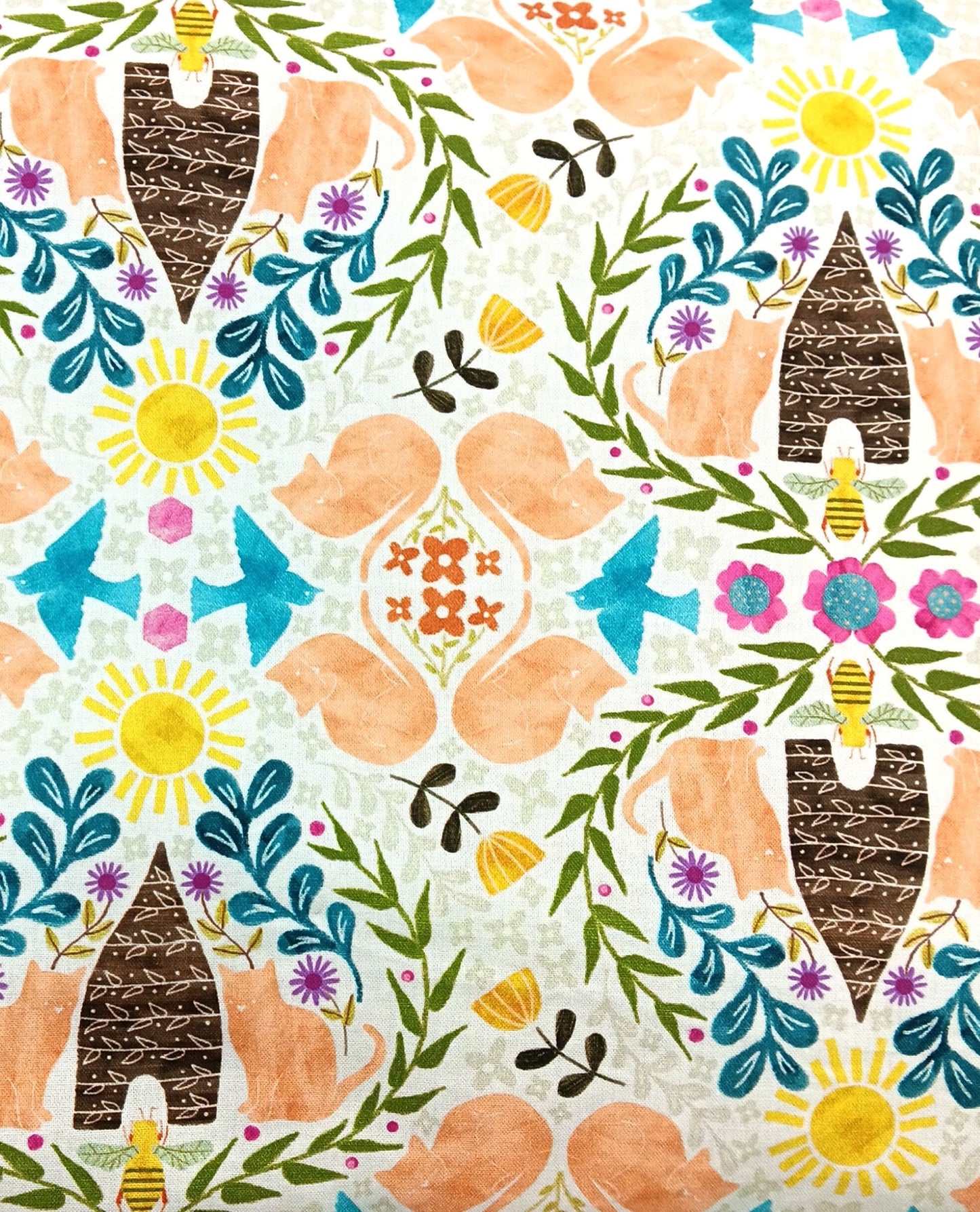 Catnip Filled Cat Mat, Beehive Garden - 14"x19"