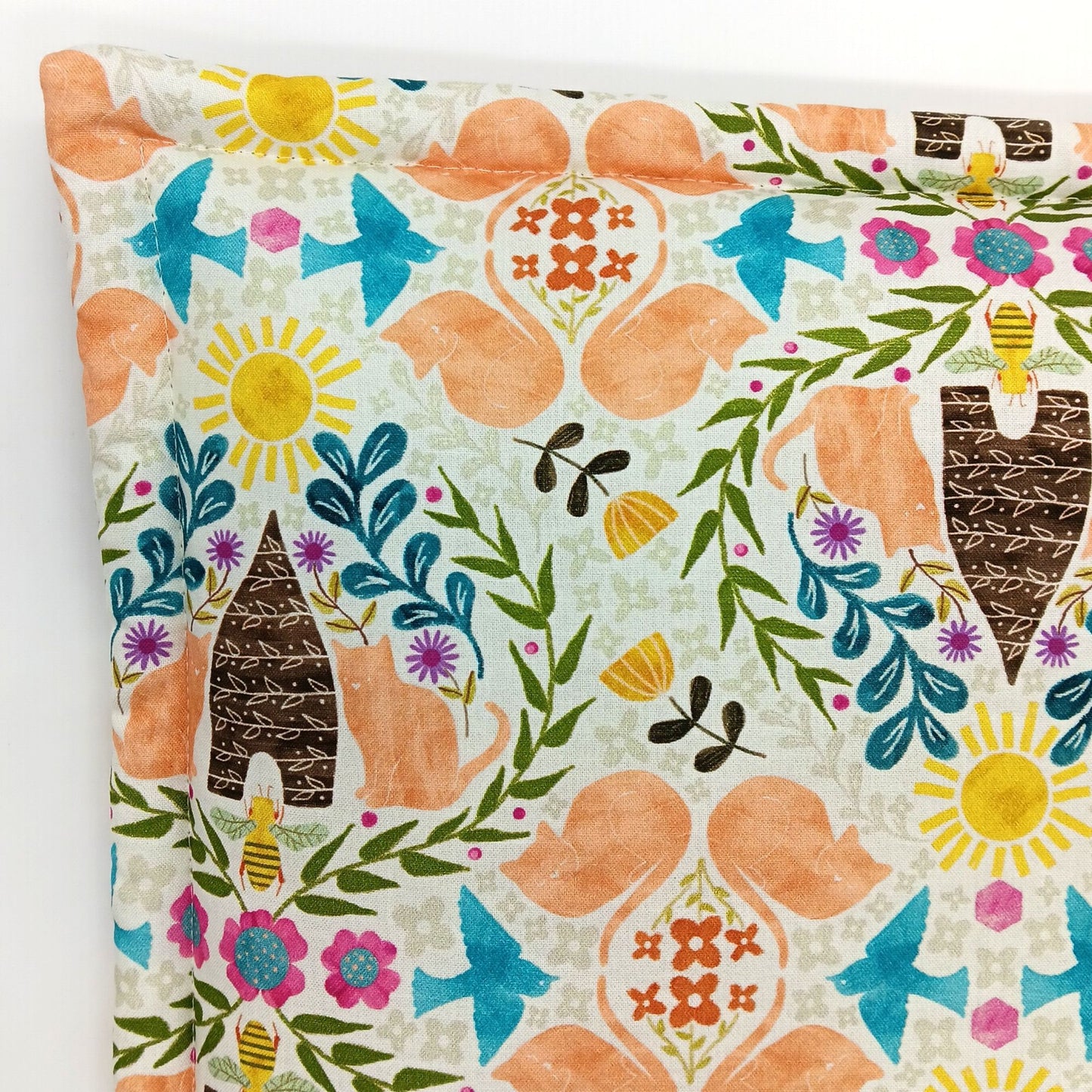 Catnip Filled Cat Mat, Beehive Garden - 14"x19"