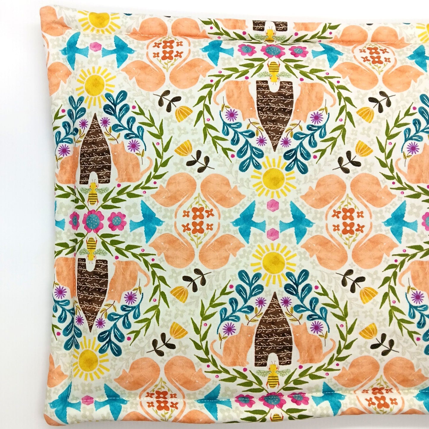 Catnip Filled Cat Mat, Beehive Garden - 14"x19"