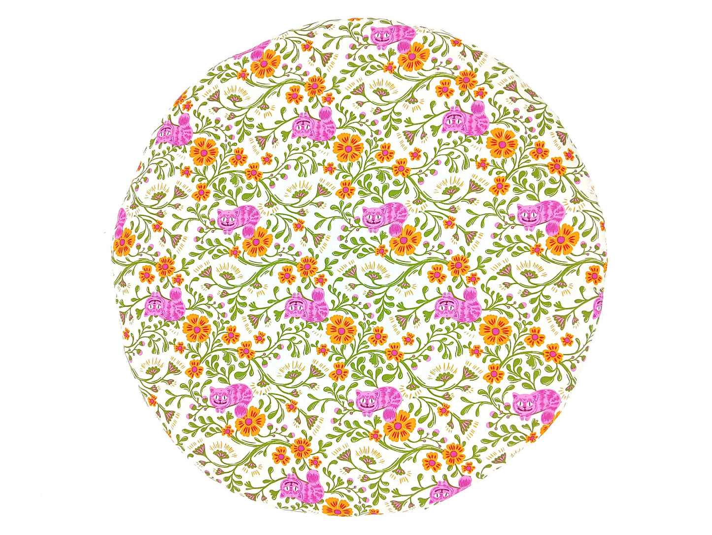 Round Catnip Mat, Cheshire Cat Tower Cushion