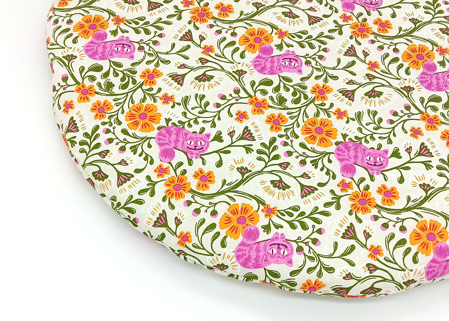 Round Catnip Mat, Cheshire Cat Tower Cushion