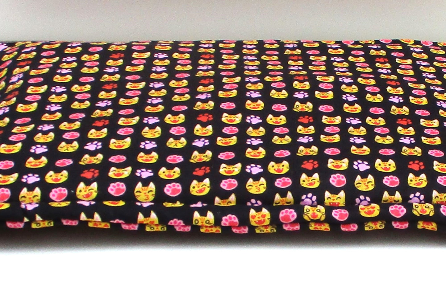 Handmade Catnip Mat, Extra-Potent High-Altitude Catnip, Cat Emoji Print, 14" x 18"