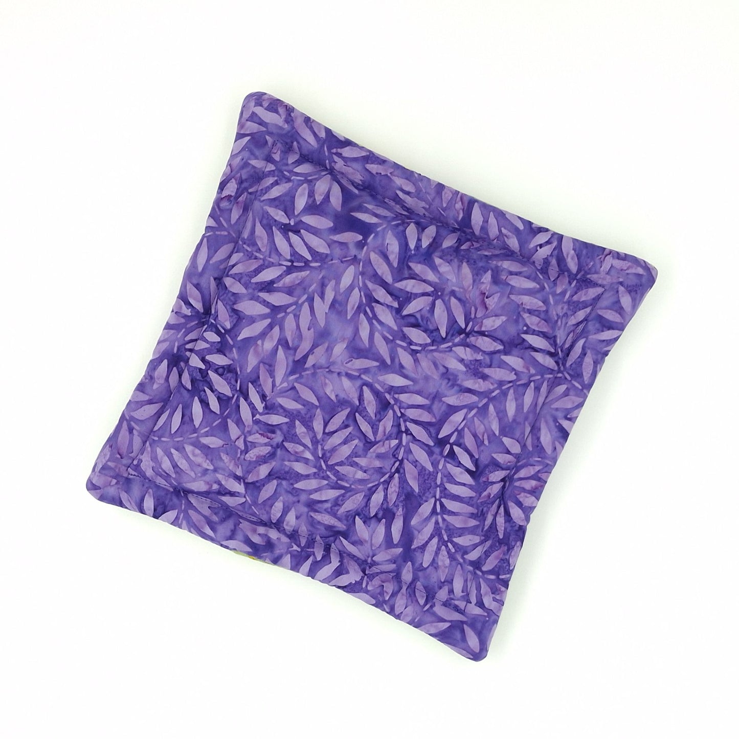 Catnip Cat Tower Mat, High-Altitude Catnip, Small Green Dragonfly & Purple Batik Cat Mat for Cat Tree or Basket, One of a Kind