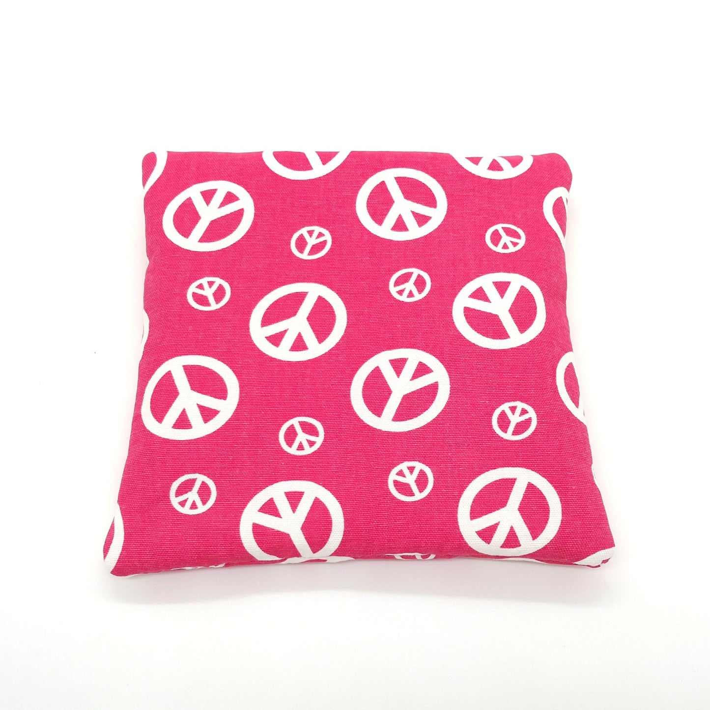 Catnip Cat Tower Mat, High-Altitude Catnip, Pink Peace Sign Mini Cat Mat for Cat Tree Platform or Basket, One of a Kind