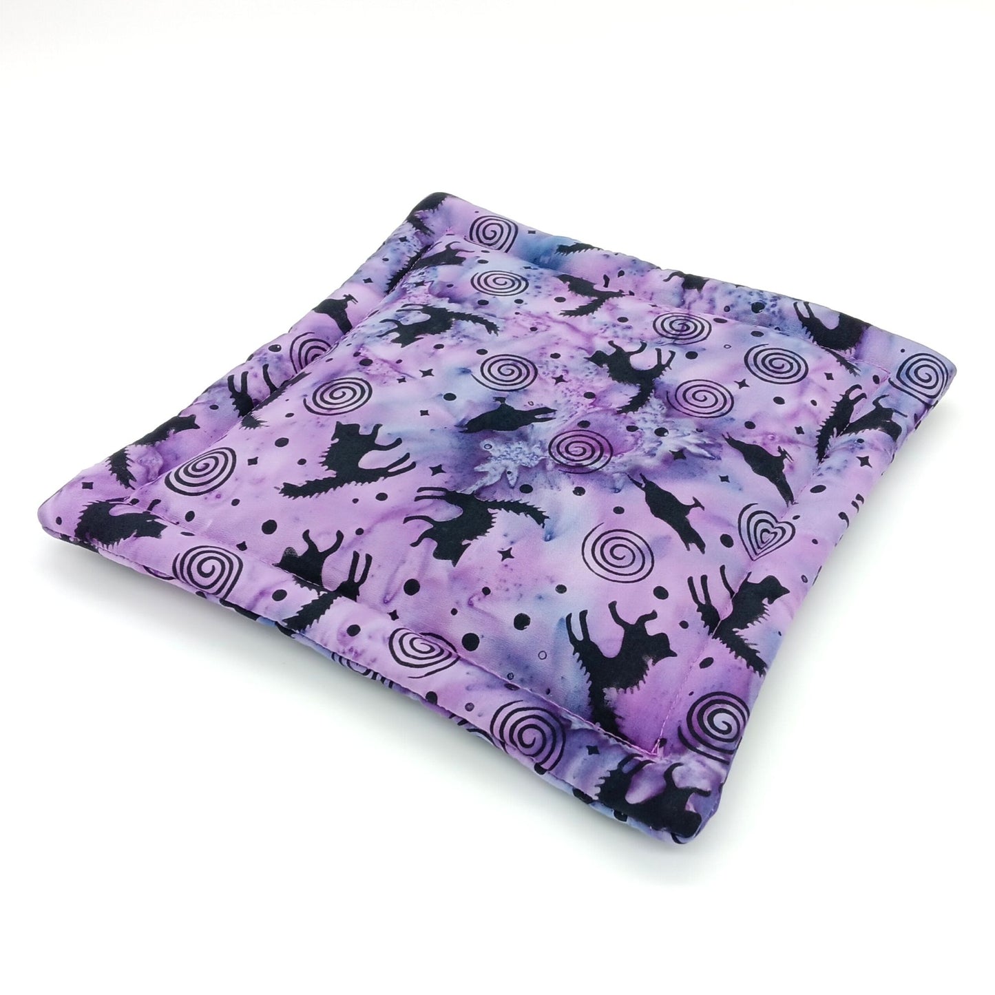 Purple Catnip Mat, Batik Cat Tower Cushion
