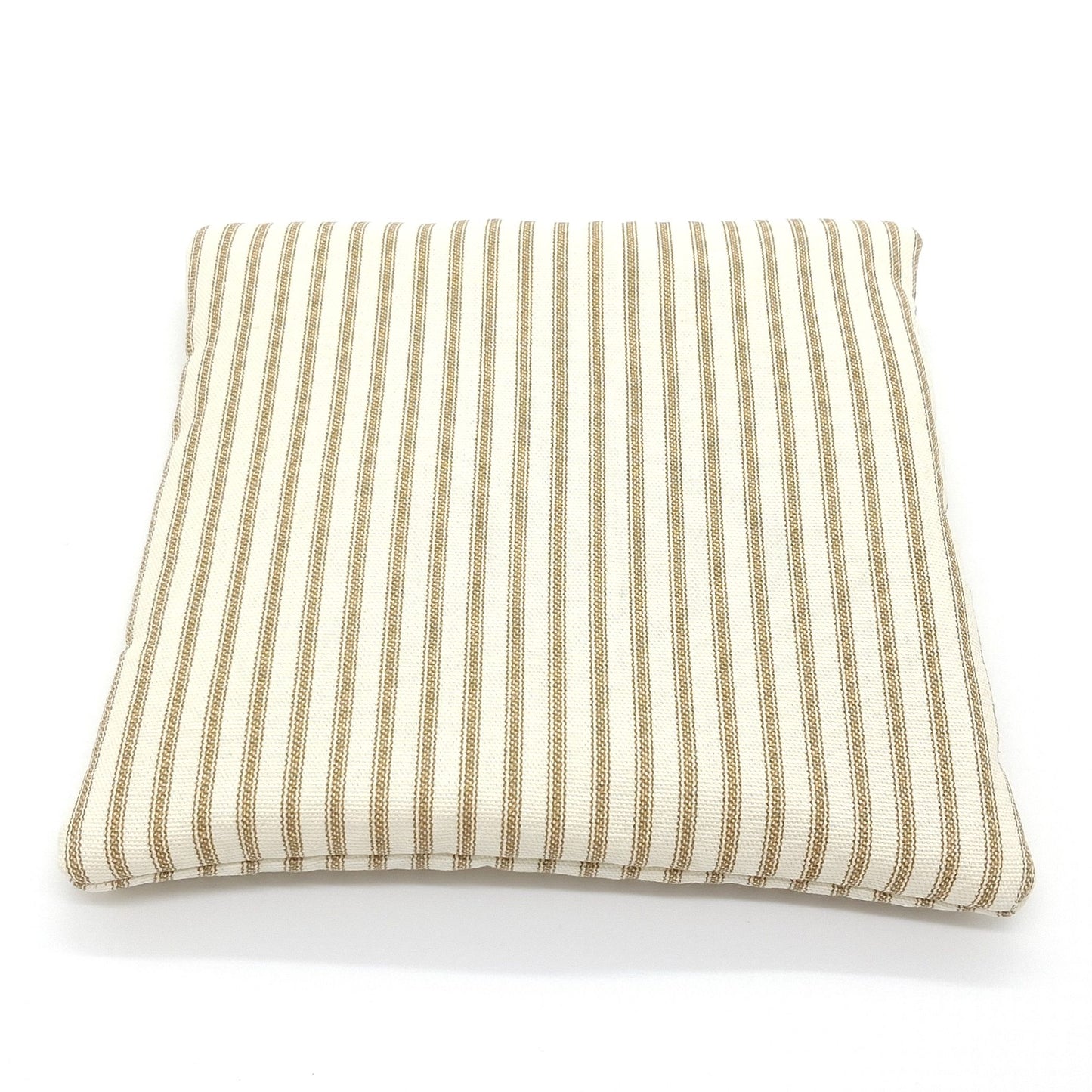 Catnip Cat Tower Mat, High-Altitude Catnip, Tan Ticking Stripe Mini Cat Mat for Cat Tree Platform or Basket, One of a Kind