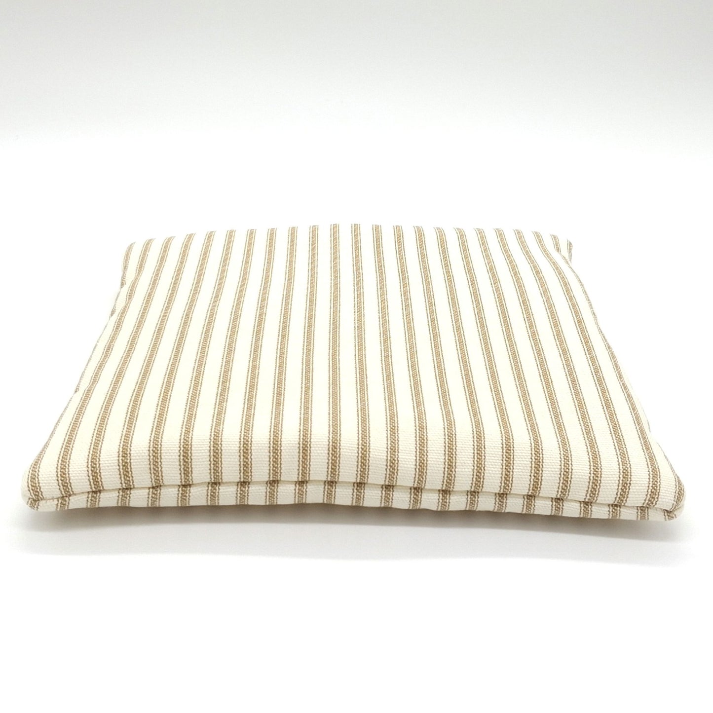 Catnip Cat Tower Mat, High-Altitude Catnip, Tan Ticking Stripe Mini Cat Mat for Cat Tree Platform or Basket, One of a Kind