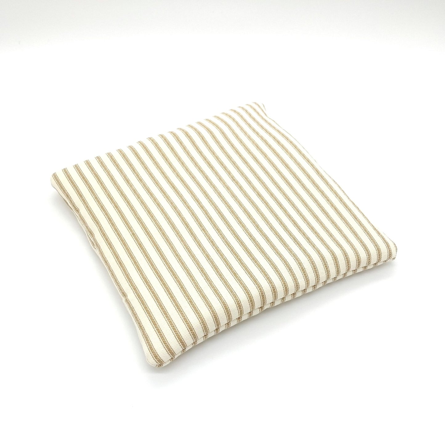 Catnip Cat Tower Mat, High-Altitude Catnip, Tan Ticking Stripe Mini Cat Mat for Cat Tree Platform or Basket, One of a Kind