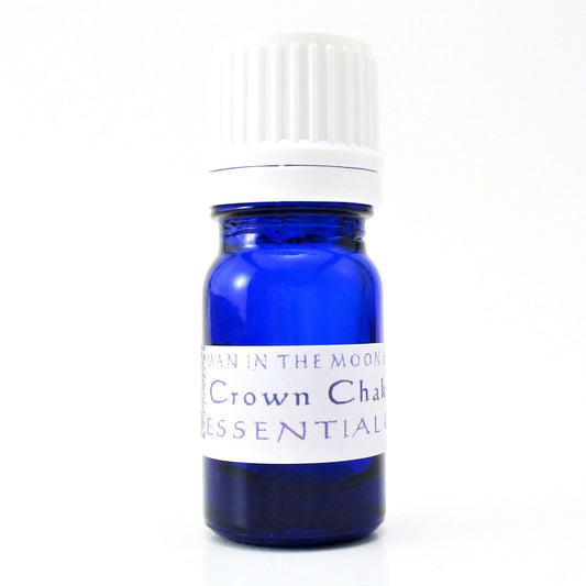 Crown Chakra Essential Oil Blend, Sahasrara, Frankincense, Myrrh Sandalwood &amp; Juniper, 100% Pure, 5mL, Man in the Moon Herbs