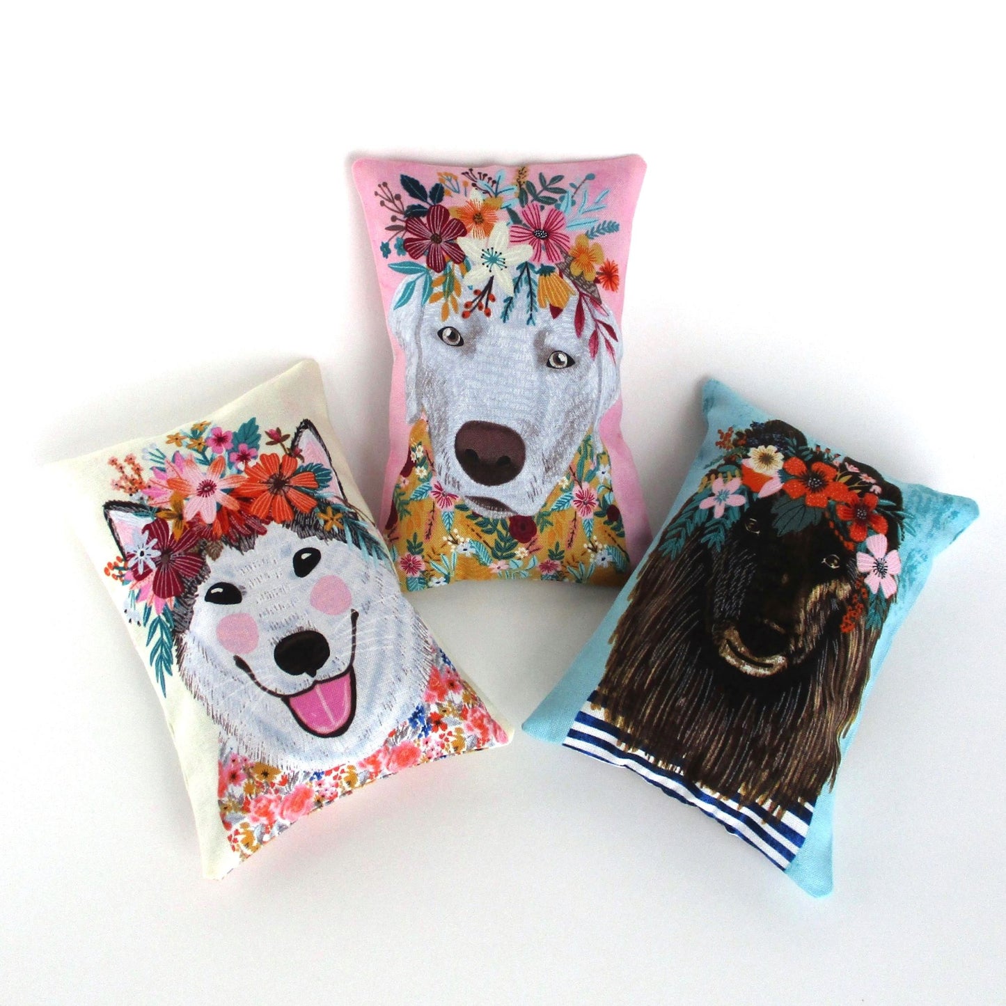 Dog Lavender Sachets Set of 3, French Lavender Filled, Dog Lover Gift, Handmade