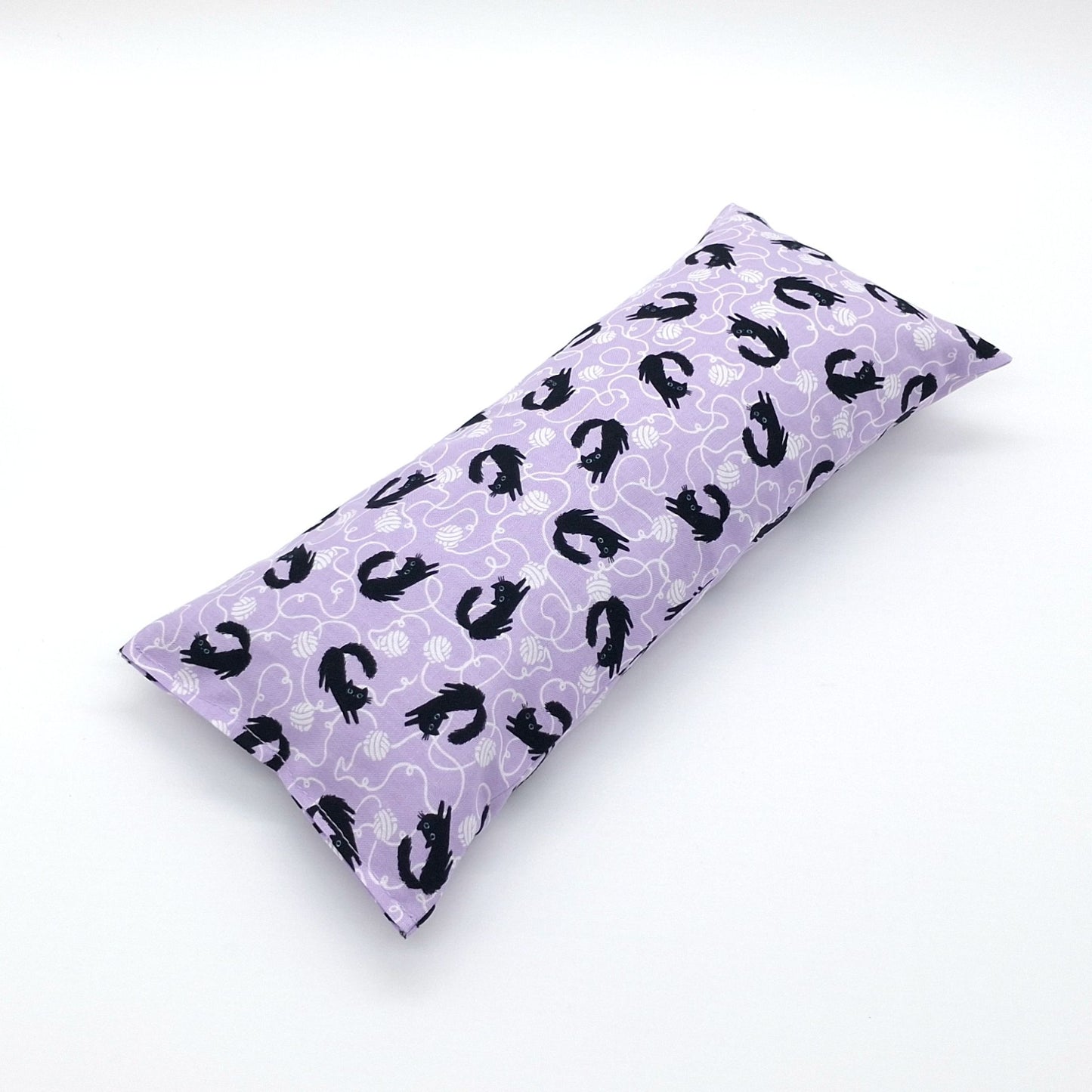 Catnip Kick Stick for Cats, Lavender Black Cats & Yarn Print Cat Kicker Toy