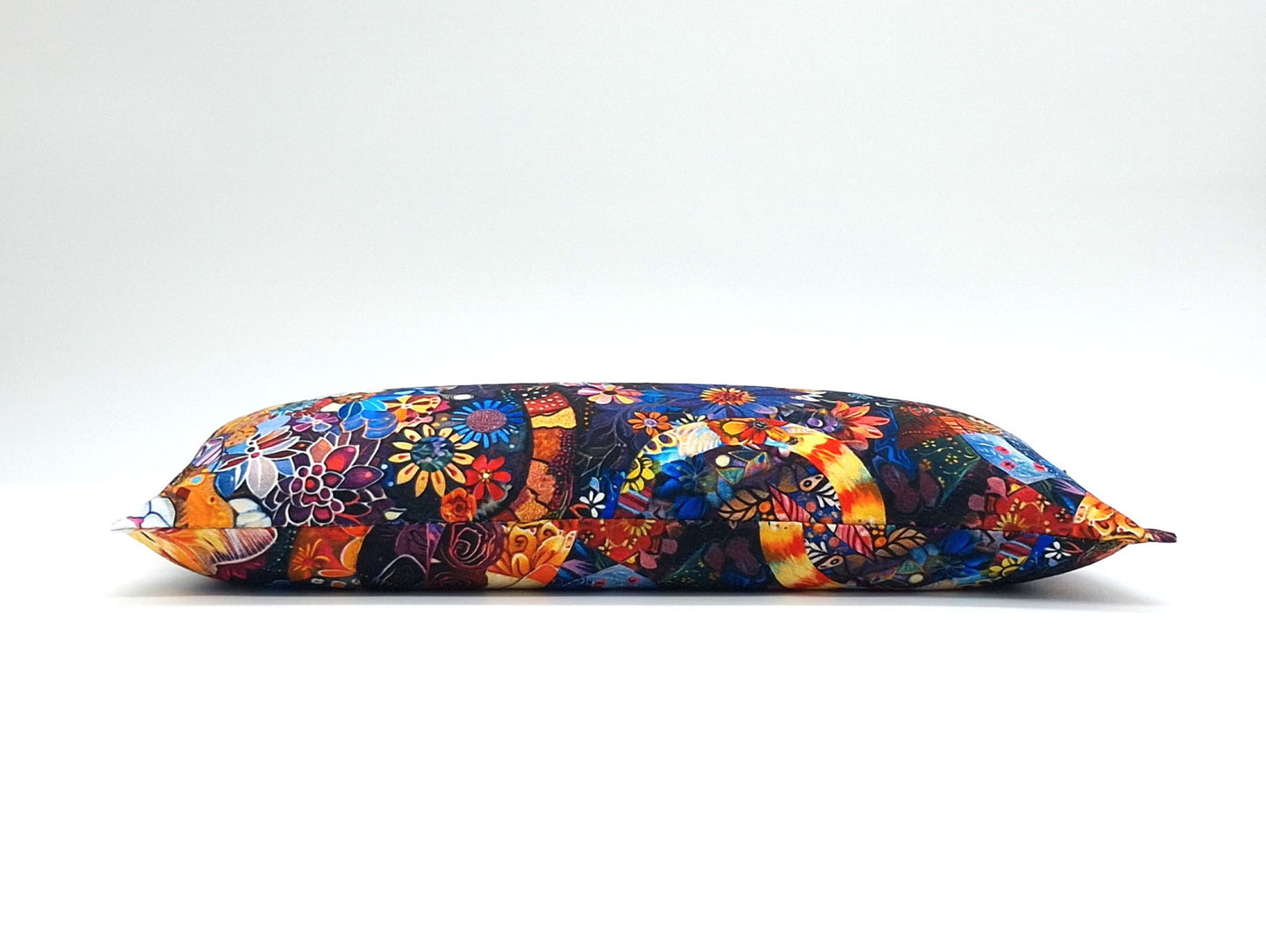 Catnip Kick Stick, Sleeping Cats in Flowers Jewel Tone Print, Potent Catnip