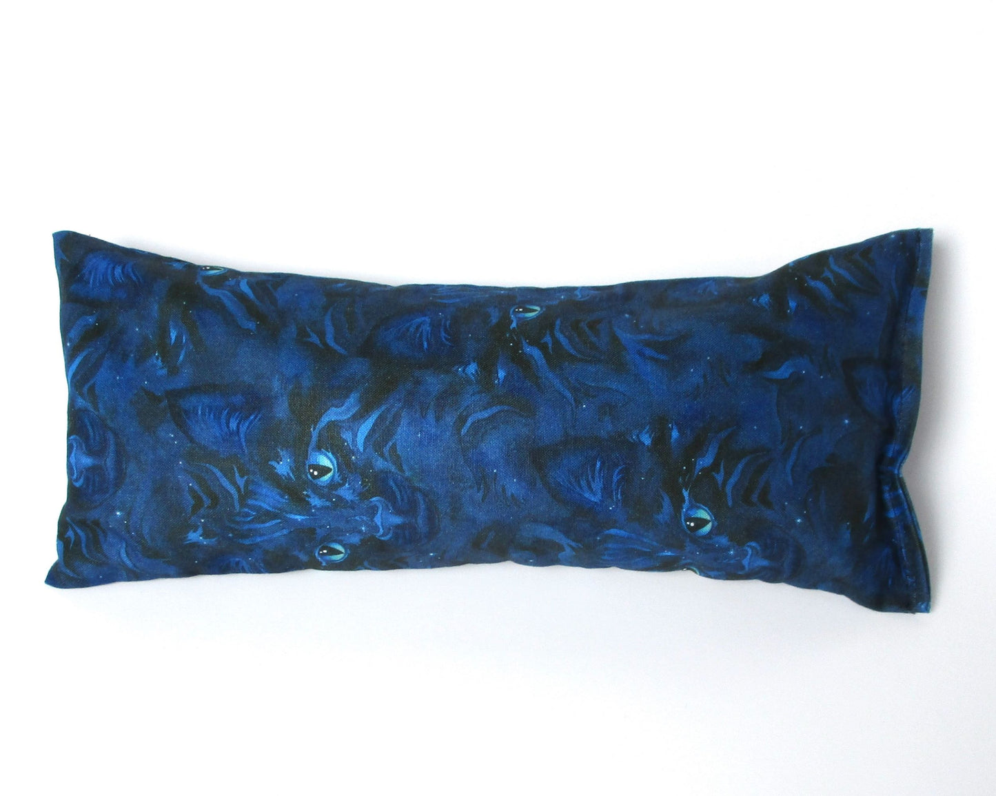 Catnip Kick Stick for Cats, High-Altitude Catnip & Buckwheat Hulls, Midnight Blue Mystical Cat Eyes Cat Kicker Toy