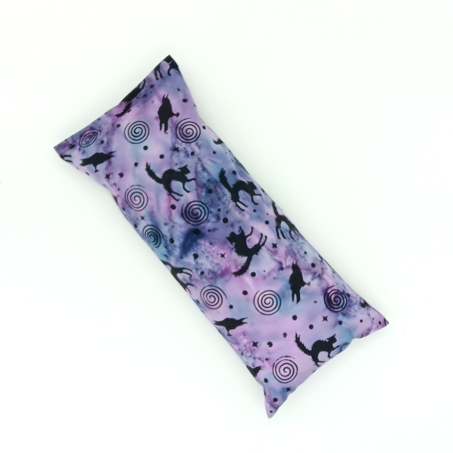 Purple Catnip Kick Stick, Raven and Spiral Batik Cat Toy