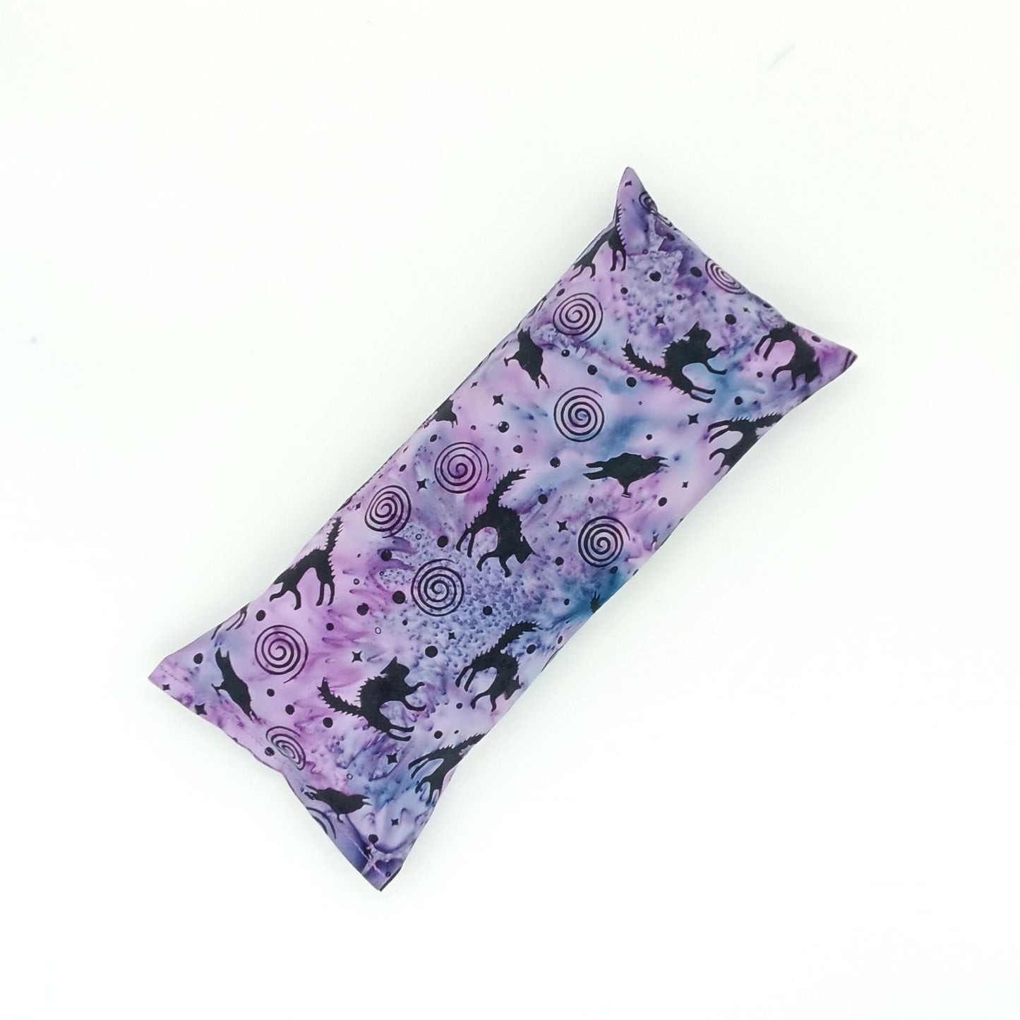 Purple Catnip Kick Stick, Raven and Spiral Batik Cat Toy