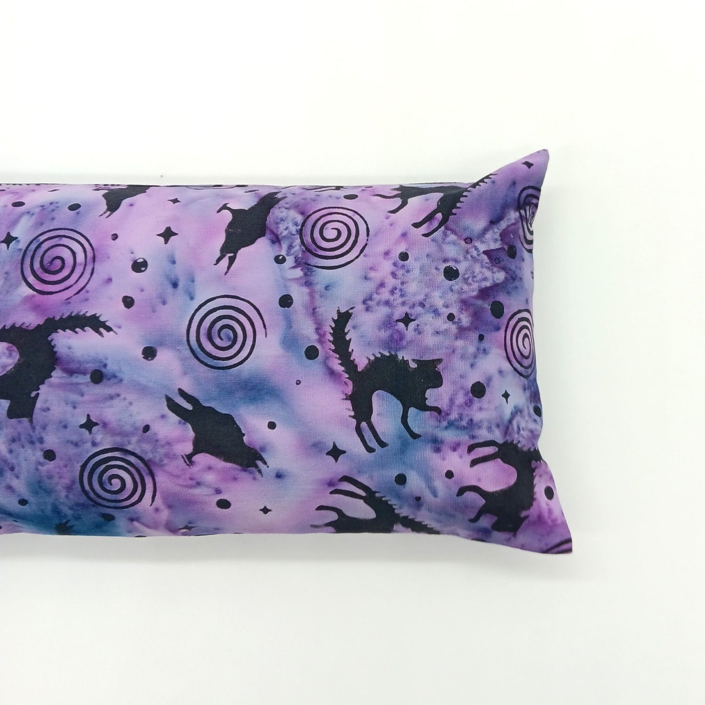 Purple Catnip Kick Stick, Raven and Spiral Batik Cat Toy