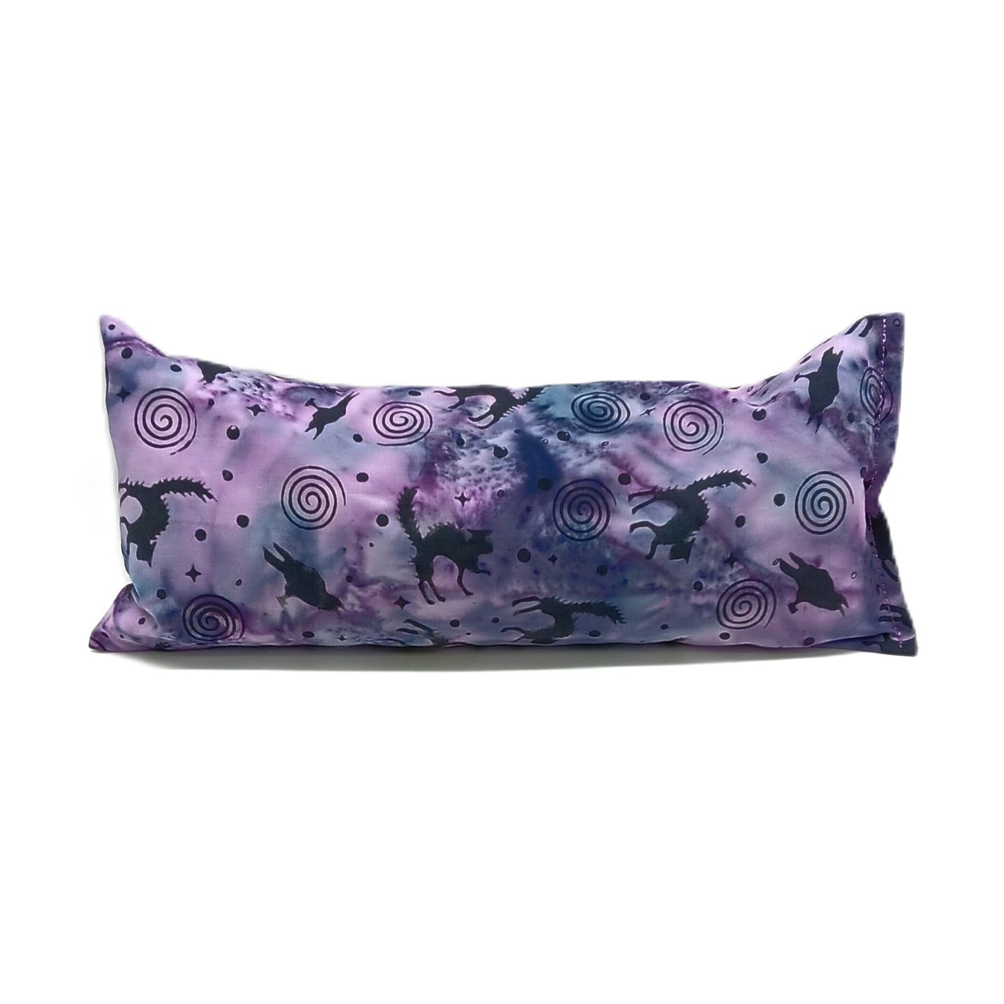 Purple Catnip Kick Stick, Raven and Spiral Batik Cat Toy