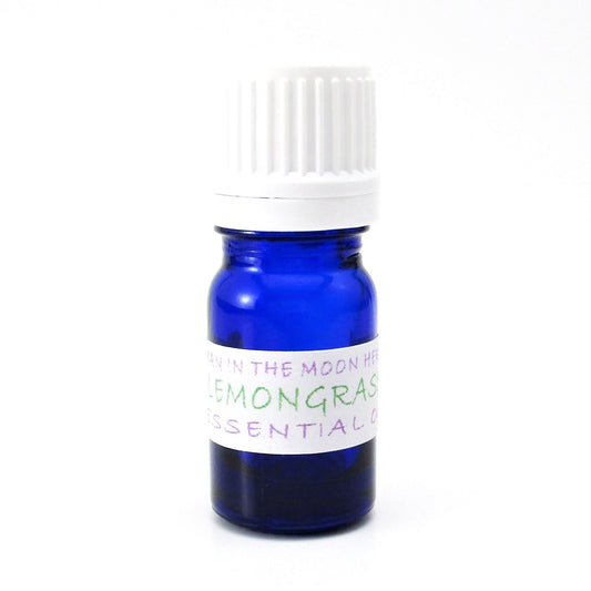 Lemongrass Essential Oil, 100% Pure Steam Distilled, Zesty & Invigorating, Man in the Moon Herbs