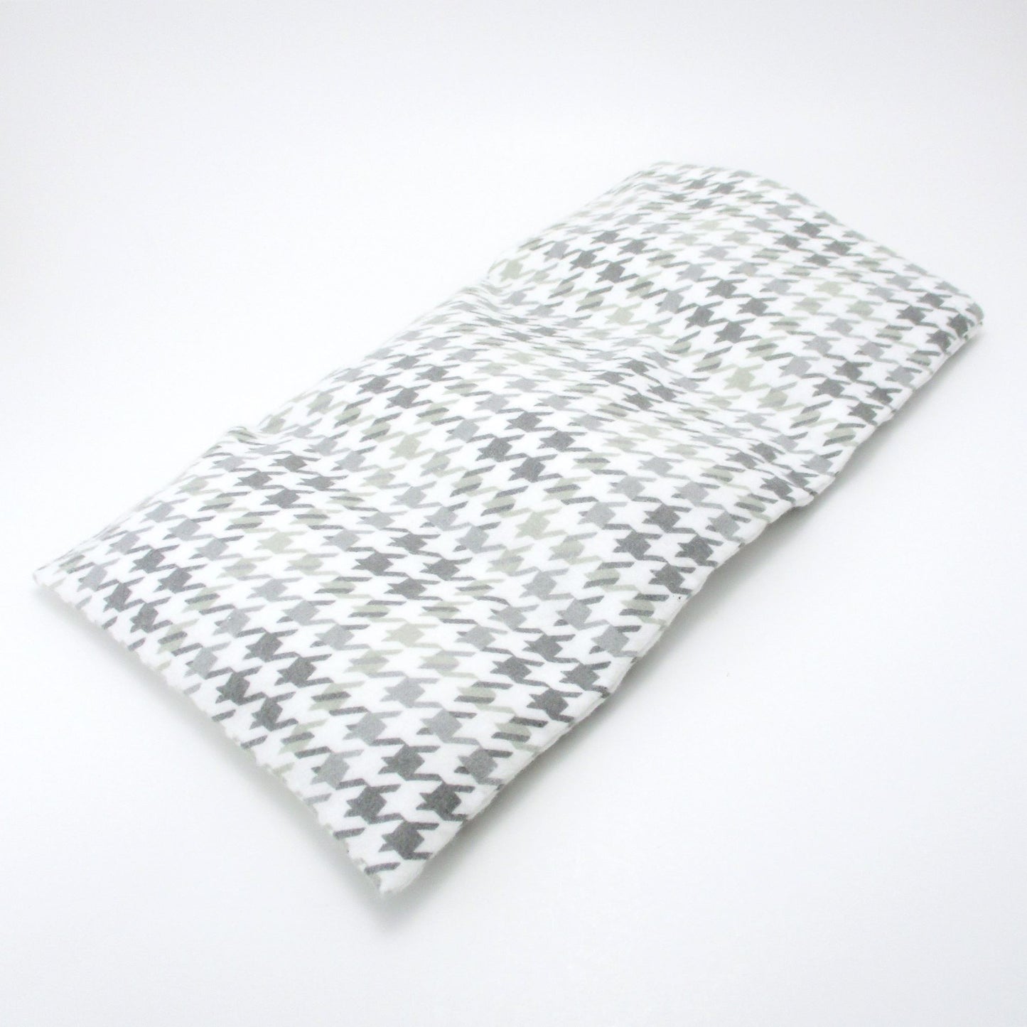 Medium Microwavable Heat Pack, Houndstooth Flannel, Shoulder Knee Abdomen Therapy, Handmade