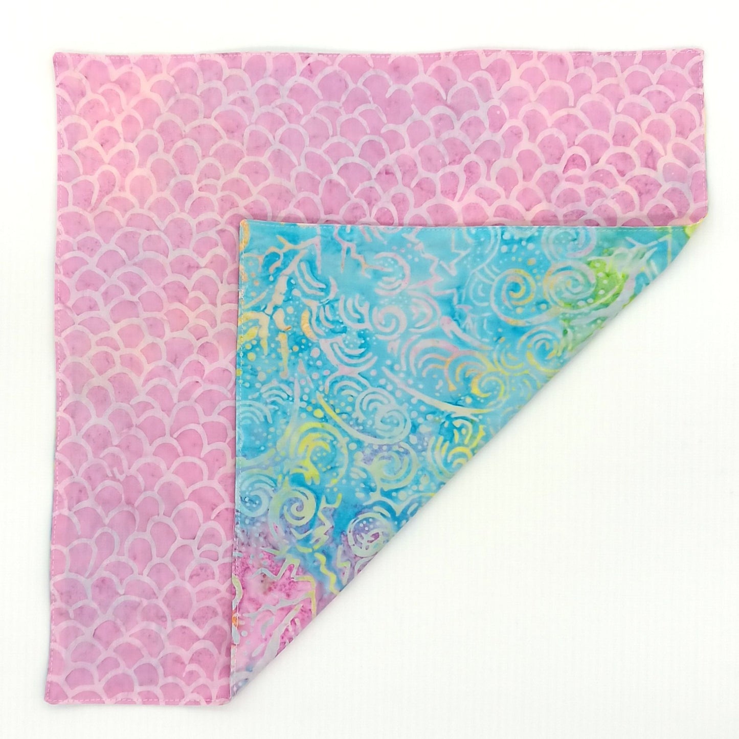 Pastel Batik Napkins, Set of 4 Coastal Table Linens