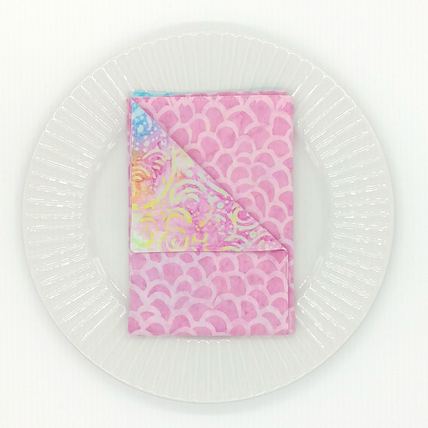 Pastel Batik Napkins, Set of 4 Coastal Table Linens