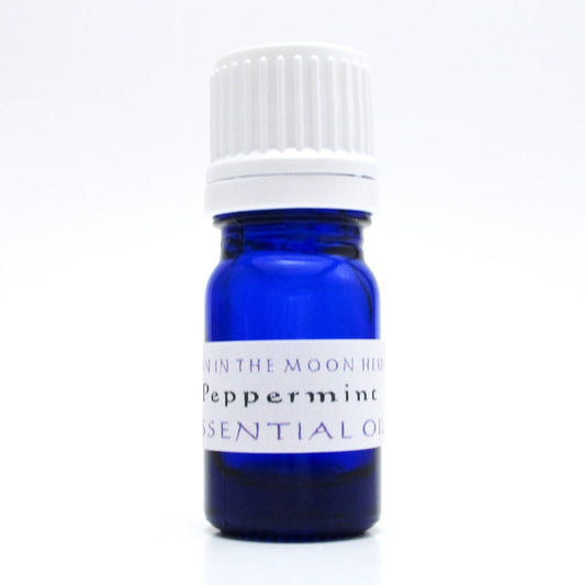 Peppermint Essential Oil, 100% Pure Steam Distilled, Cooling & Refreshing, USA Grown, Man in the Moon Herbs