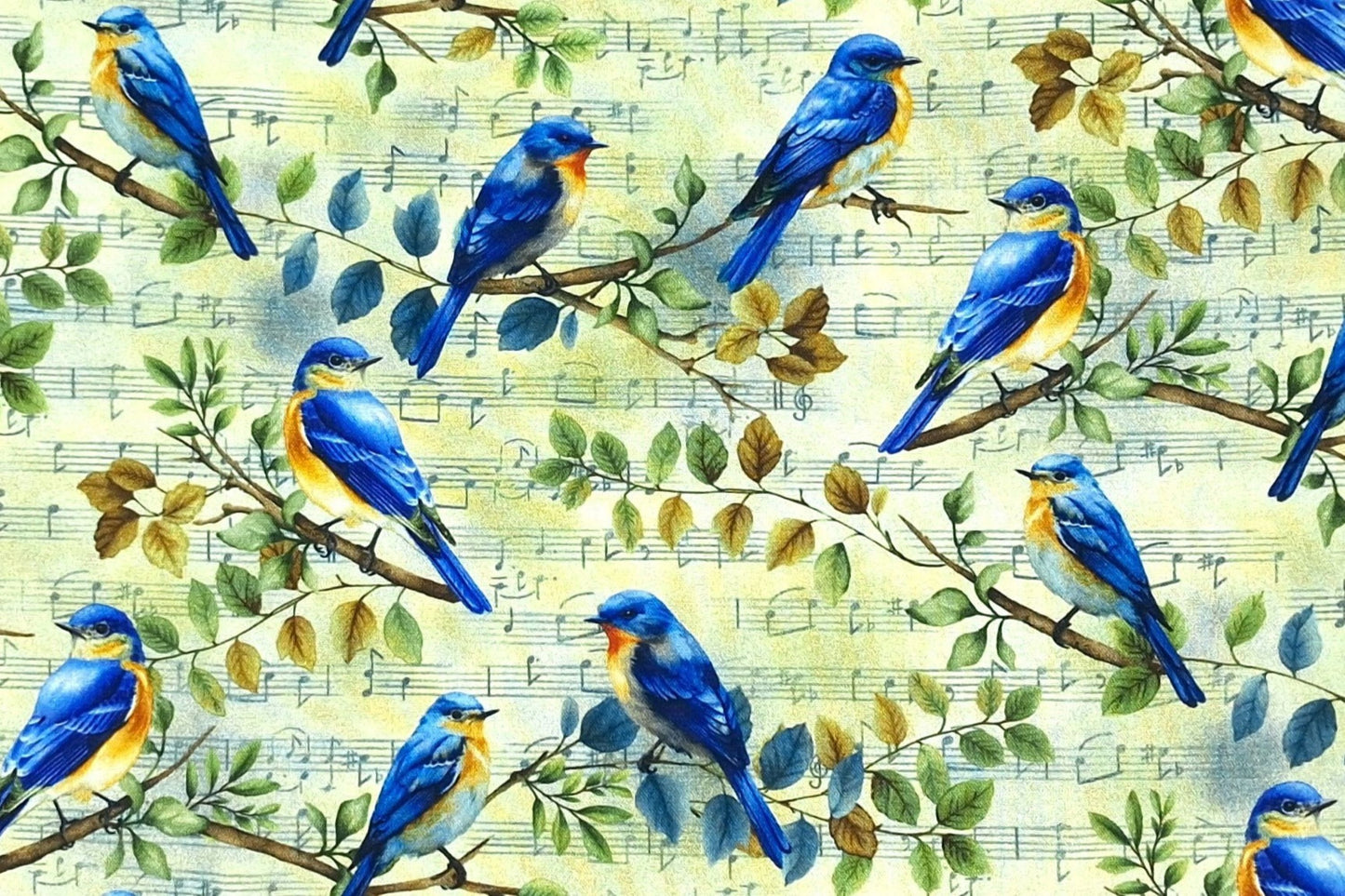Handmade Bluebird Potholders, Set of 2 Cotton Insul-Brite Hot Pads, Bird Lover Kitchen Gift for Cooks