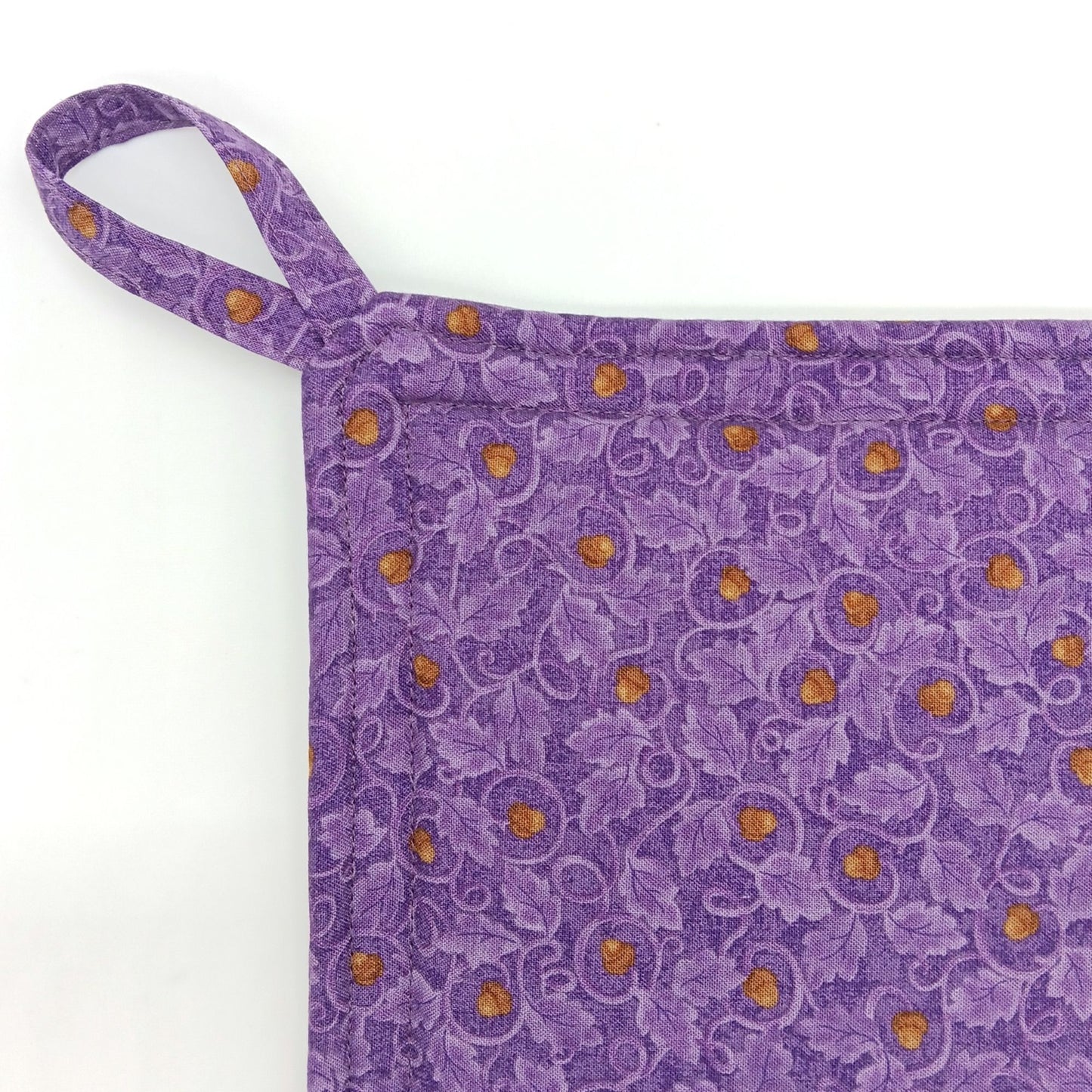 Purple Acorn Potholders, Set of 2  Hot Mats