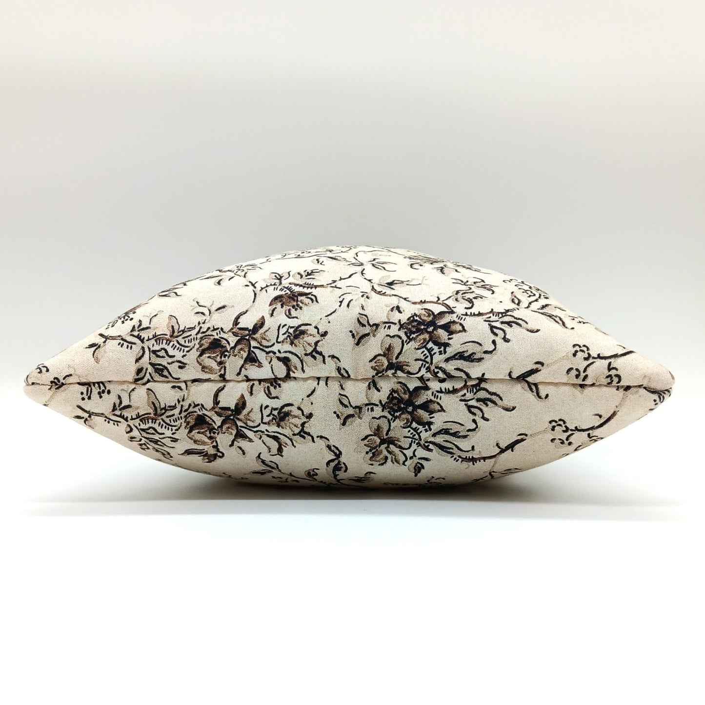 Lavender Pillow with Buckwheat Hulls, Victorian Floral Neck Roll, Lumbar Support