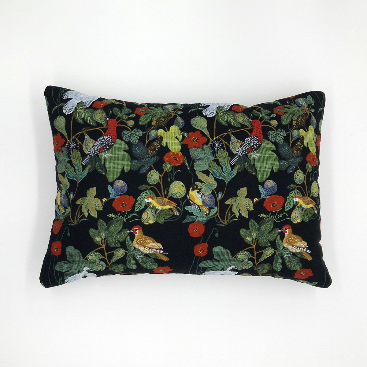 Lavender Buckwheat Travel Pillow, Birds & Botanical Lumbar Support Pillow with French Lavender, Made to Order