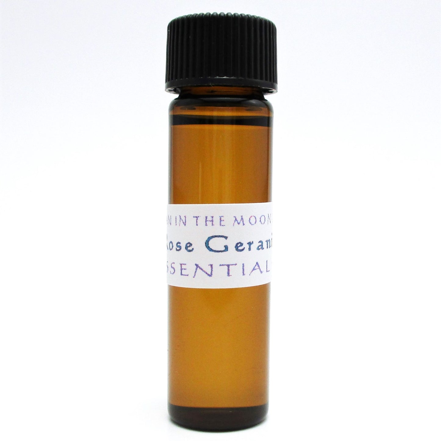 Rose Geranium Essential Oil, Pelargonium Graveolens, 100% Pure Steam Distilled, Man in the Moon Herbs