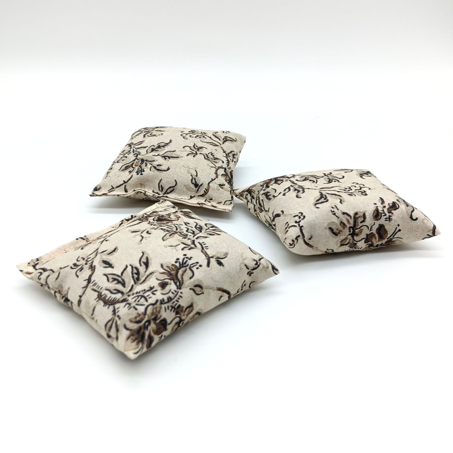 French Lavender Sachets, Set of 3 Elegant Victorian Wallpaper Style