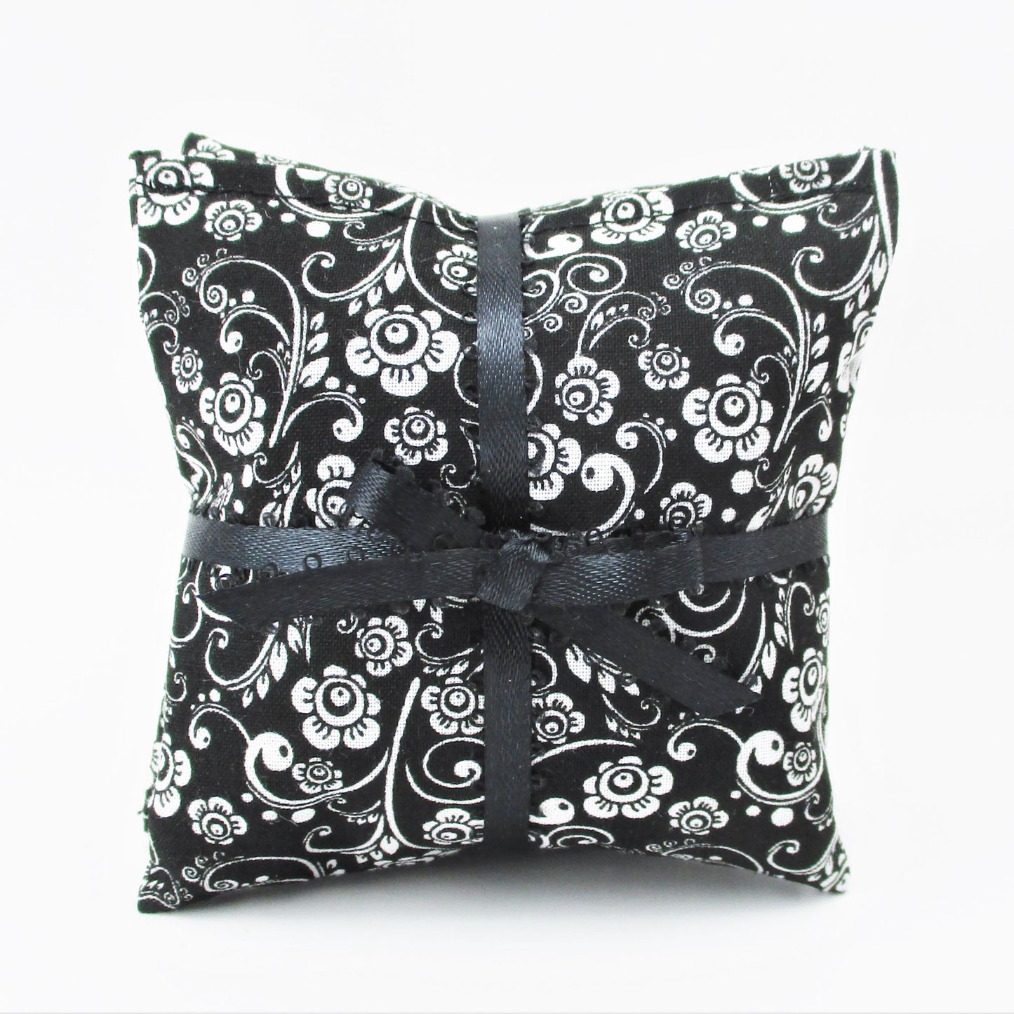 Black & White Lavender Sachets Set of 3, Modern Floral, French Lavender Gift, Handmade