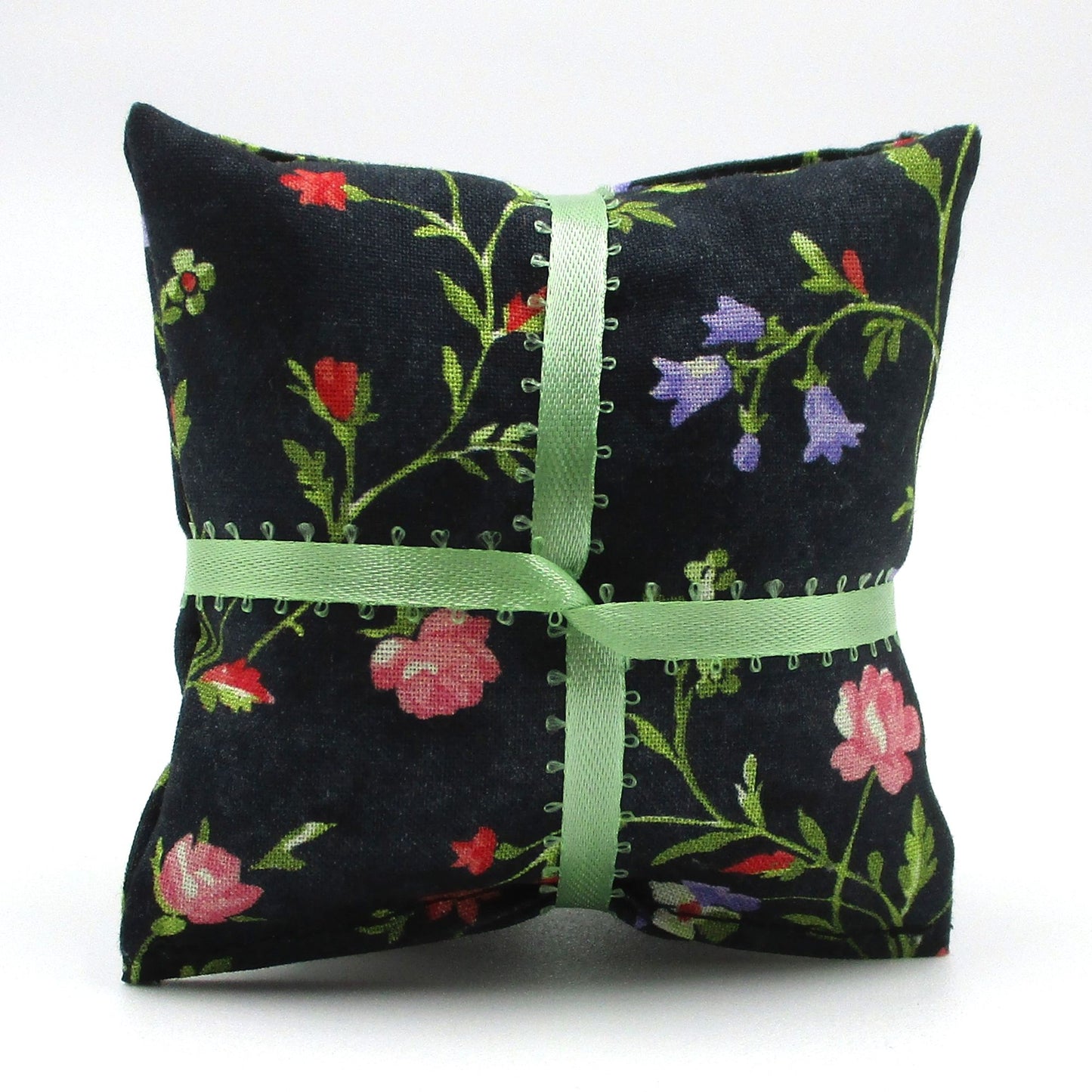 French Lavender Sachets Set of 3, Black Floral Handmade Drawer Sachets, Unique Gift