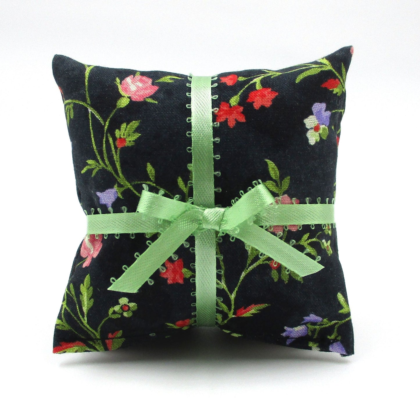 French Lavender Sachets Set of 3, Black Floral Handmade Drawer Sachets, Unique Gift
