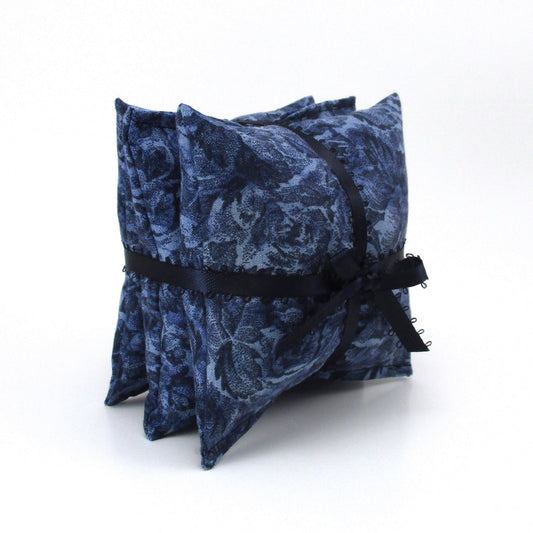 Blue Rose Lavender Sachets Set of 3, French Lavender, Vintage Floral Gift, Handmade
