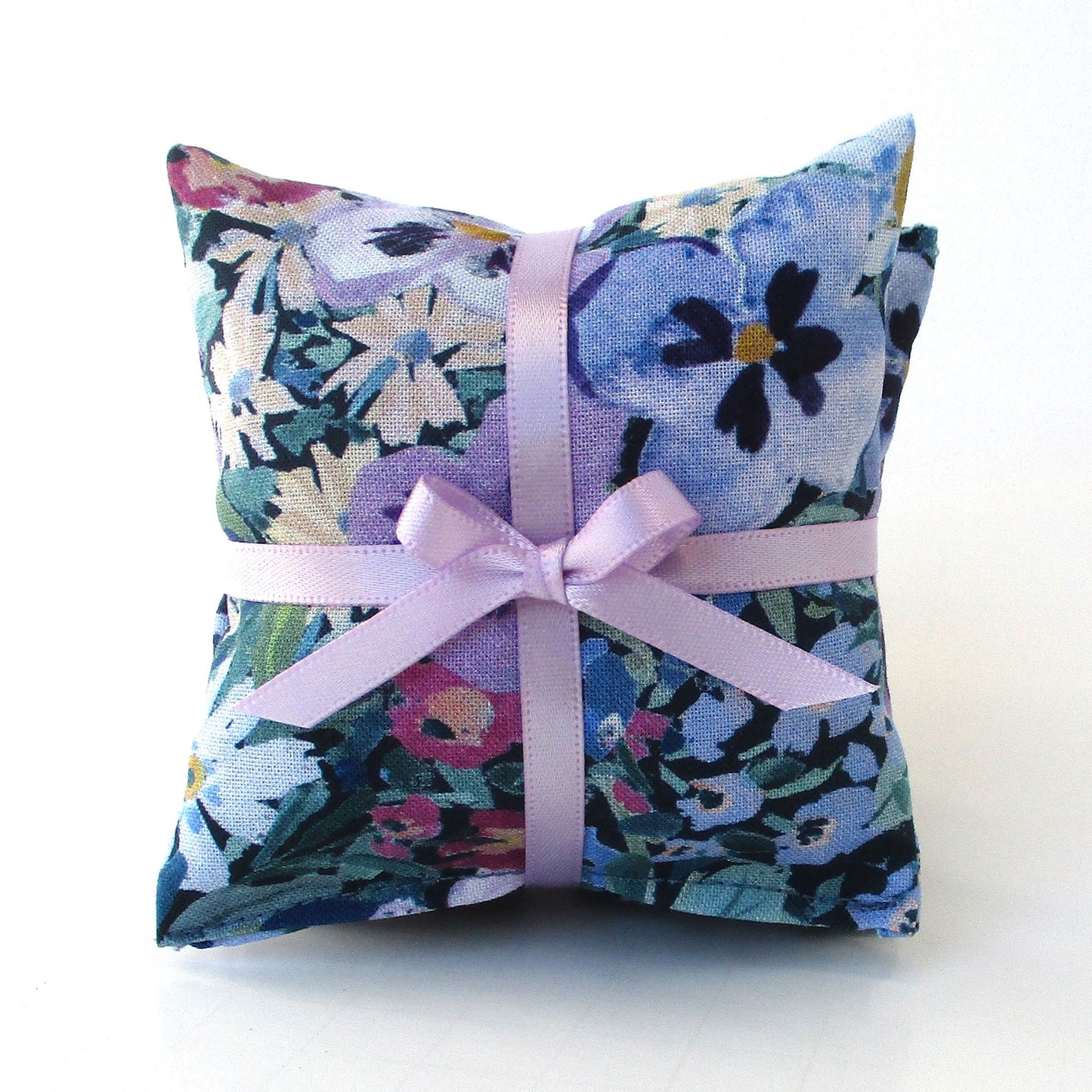 Pansy Garden Lavender Sachets Set of 3, Painterly Floral, French Lavender Gift, Handmade