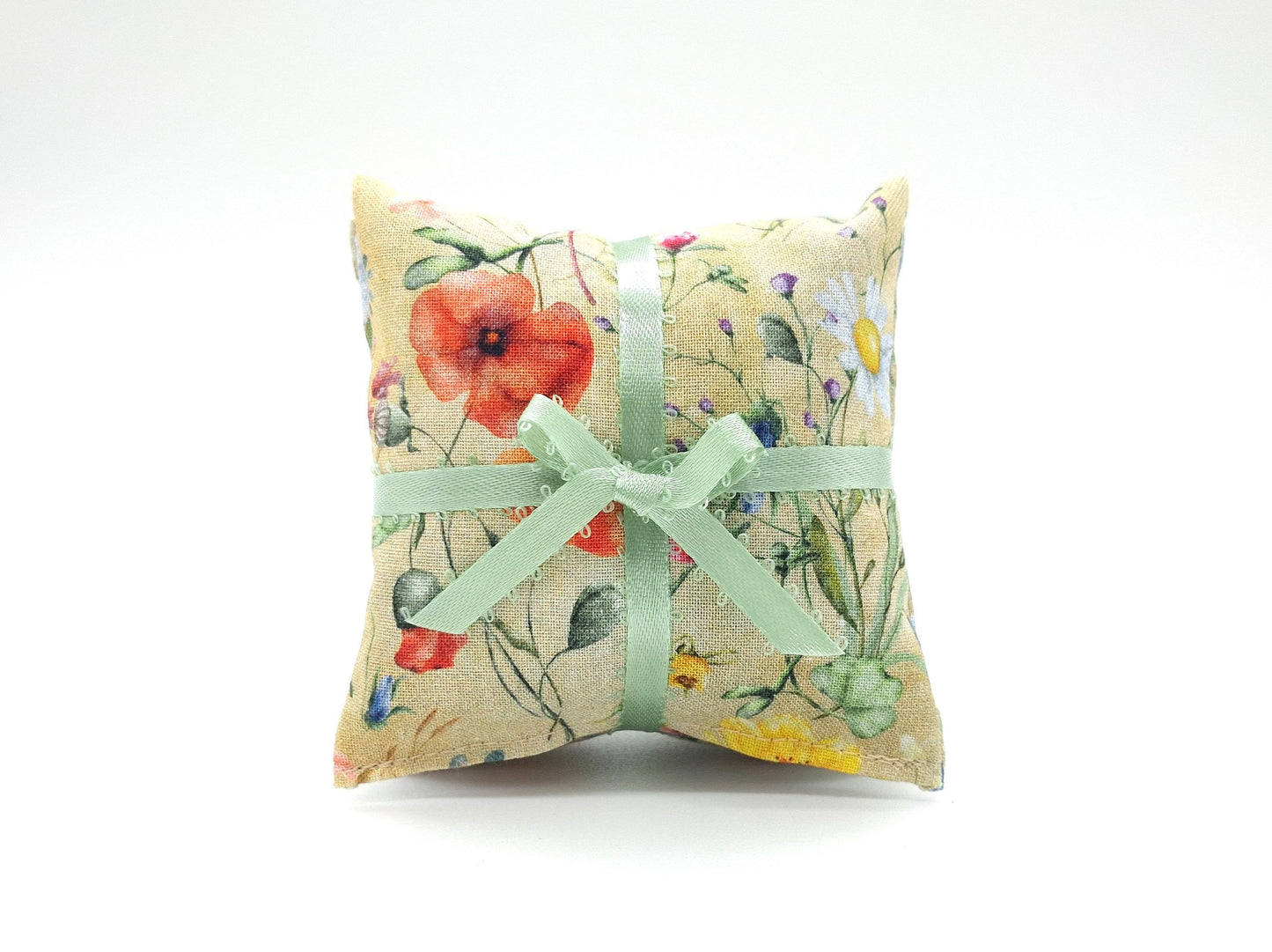 Wildflower Lavender Sachets Set of 3, Poppy Daisy Clover, French Lavender Gift, Handmade
