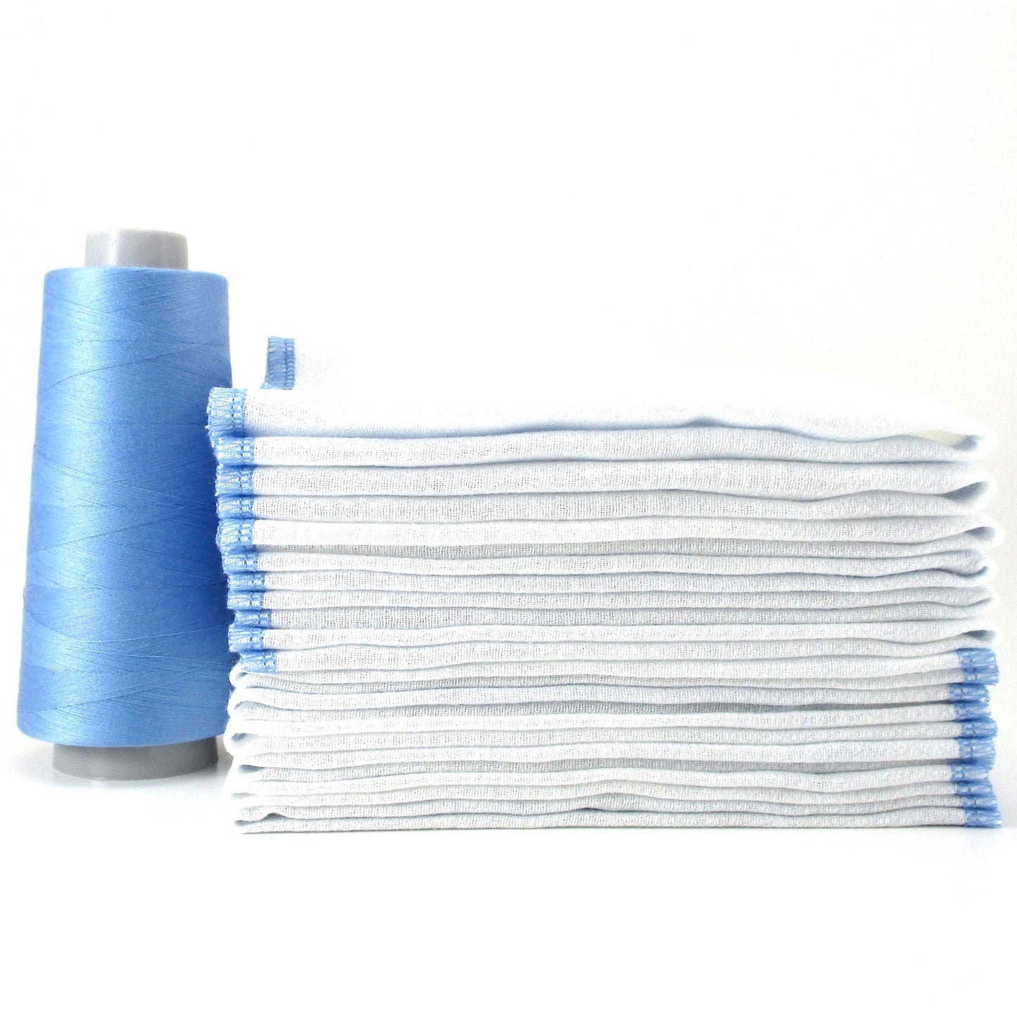 Reusable Paperless Towels, 15 Colorful Border Stitching Choices, Bird's Eye Cotton