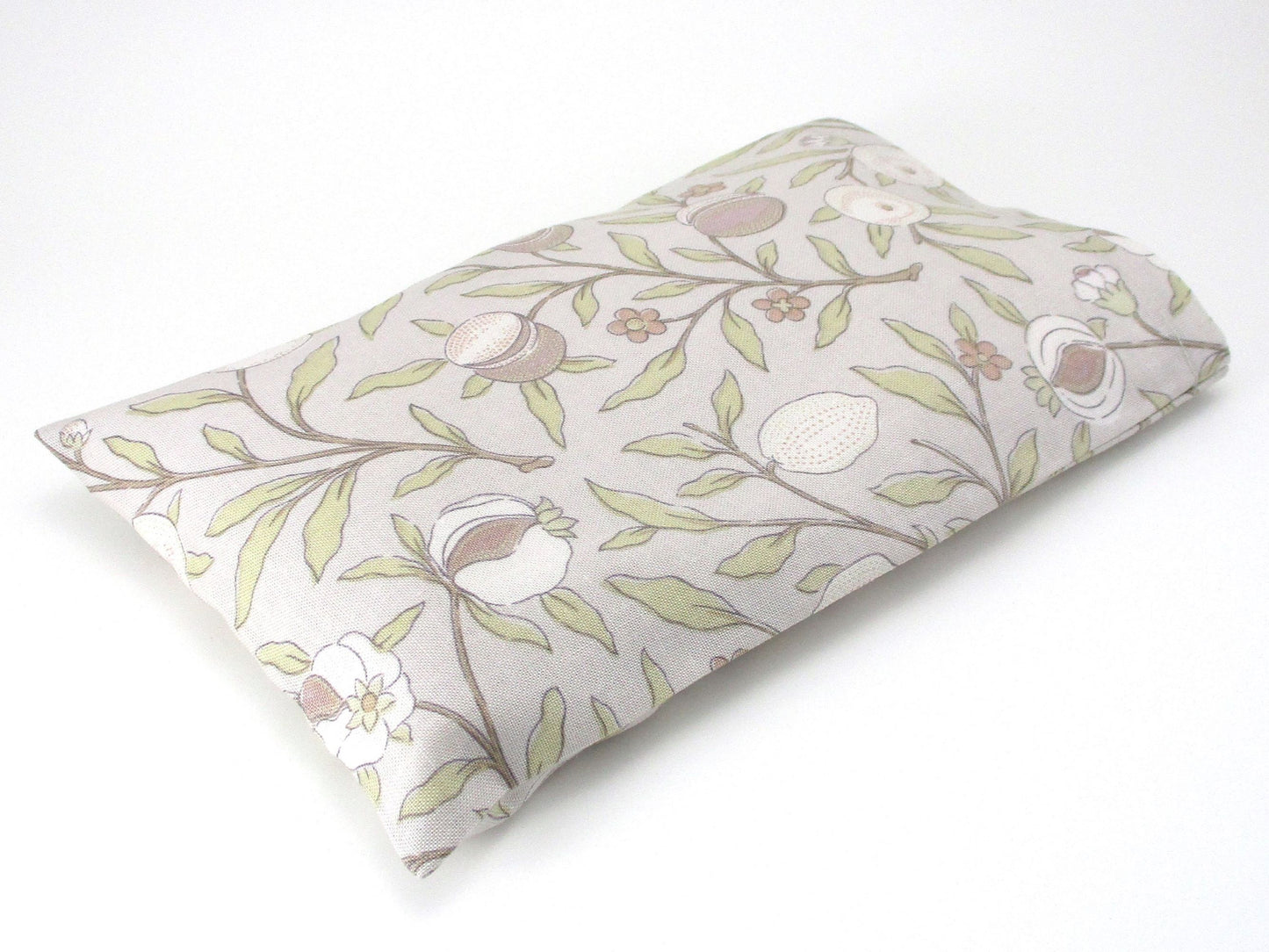 Small Microwavable Heat Pack, Botanical Cotton Cover, Targeted Hand & Wrist Therapy, Handmade